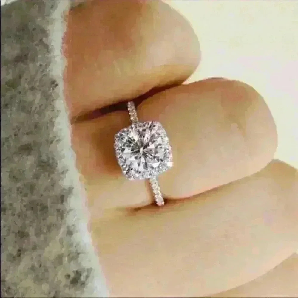 New Silver Square Ring 💍 - Picture 4 of 4